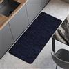 Comart - Tappeto Cucina Nancy - Antiscivolo - Lavabile in Lavatrice - Moderna Passatoia in Ciniglia - Runner per Corridoio e Cucina - Morbido e Resistente - Made in Italy - Blu - 50x130 cm