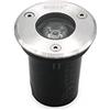 LineteckLED -CK-DM3W- Segnapasso LED Rotondo 3W IP68, LED Unico - AIPIY Luce Fredda