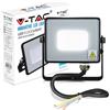 V-TAC Faro Multi LED Slim Nero 10W, Bianco Caldo