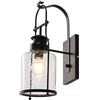 Lindby Applique da parete interno vintage, Lampada Parete Lanterna rustica retro Lampadario Muro Interno Industriale Retrò in Stile a Incandescenza attacco E27 Metallo