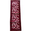 SalGiu Runner Cucina Tavolo Decorativo Fantasia in Cotone Rettangolare 45x140 cm (Ghirigori Bordeaux)