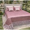 Italia Magazzini Trapuntino Copriletto Letto Matrimoniale Laura Blasi "Anastasia" In Raso Con Pizzo Rebrodè Con Cuscino Arredo (Cipria)