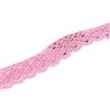 Wambere Nastro Vintage in Pizzo in Cotone,Nastro Decorativo in Pizzo,Bordatura all'Uncinetto,per Cucito,Artigianato,Decorazione Natalizia,Matrimonio,Scrapbooking,Confezione Regalo,Rosa Chiaro,2,5 cm x 5 m