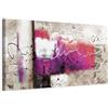 murando Quadro Astratto 135x45 cm 1 Pezzo - Stampa su Tela Strutturata XXL Grande - Quadri Moderni Soggiorno Grandi - Stampe da Parete Murale Arte Moderno Pittura - come dipinto a-A-0331-b-c
