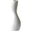 NNYCC Vaso in Ceramica Alto per Pavimento 40cm Moderno Fiore Vaso Decorazione per il soggiorno tavolo fuoco camino ingresso,Bianca