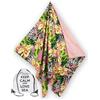 Tex family Telo mare doppio KIKOY in cotone e spugna con zaino KEEP - Fantasia Zebra Rosa