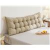 Hoowarm Cuscino Schienale Letto E Divano, Cuscino da lettura per letto Schienale, Cuscino Per Testiera Singolo/Matrimoniale,Premium Imbottito Cuscini Testata letto, Cuscino da Parete(G,90x50x10cm)