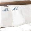 Archiletto Federe e Lenzuola con iniziali ricamate, 100% cotone, Ricamo Personalizzato, Federe e Lenzuola con Monogramma Federe per Cuscini Con ricamo e Completo Letto