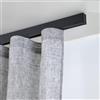 fashion home Pagano Binario Tenda a Onda su Misura in Alluminio, Scorrevole Passo 8, Montaggio a Soffitto o Parete, Sistema Professionale Made in Italy