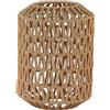 EKOKIM Cover per Lampada a Sospensione per Tessitura a Corda, Cover per Paralume da soffitto in Rattan, Lampadario per Esterni in Stile caserme da Soggiorno (D)