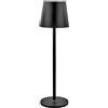 Generico Lampada Touch Led Regolabile Tavolo Abat Jour Comodino Scrivania No Fili Ricaricabile Usb Nera
