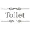 LIOOBO Wc Adesivo murale specchio inglese Adesivo murale acrilico per toilette domestica Decorazioni bagno (argento)