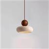 jqgxfc Piccola Lampada a Sospensione in travertino Giallo, lampadario a Sospensione sul Comodino in Stile Wabi-Sabi, plafoniere a LED Vintage per Sala da Pranzo, Bar, Cucina, 3000K - Luci Calde