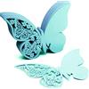 Wambere 50 pezzi - Segnaposto a forma di farfalla, per nome, per bicchieri, per decorazione da tavolo, per matrimoni, feste, decorazione della casa, Segnaposto a forma di farfalla con incisione laser, per