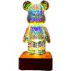 Brabola Twinkle Bear - Luce notturna a LED con effetto fuochi d'artificio 3D che cambia colore, graziosa lampada decorativa da tavolo per camera dei bambini, casa, ufficio, cameretta (grande)