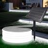 KISUFU 24V Solar Neon Light outdoor LED Strips, IP68 impermeabile 320 LEDs/m strisce LED con 1200mah 8 modalità solare con inserto di terra luce per casa giardino matrimonio festa di Natale.