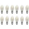 Sollee 12pack 10W E12 Saltt Lamps Lampadine Lampada di roccia di sale Lampadina E12 a vite Lampadina incandescente Luce notturna Lampadina del forno per frigorifero Macchina per cucire Bruciatore di cera