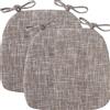 uyeoco Set 4/2/1 Cuscini Sedia da Cucina/Cuscini di Seduta,43 * 41 * 35cm Confortevole Cuscini Coprisedia da Cucina,con Lacci Imbottito,Lavabili(20#,2pcs)