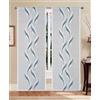 GBiancheria Tende Moderne a Pannello Semitrasparenti Madrid - Coppia Tende per Finestra e Portafinestra, Tessuto Jacquard Fil Coupé 100% Poliestere, con Passanti - Vari Colori e Misure (Ottanio, 45x240 cm)