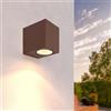 Ledvion - Applique da esterno, San Diego, portalampada GU10, Ruggine