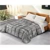 BANZAII TEXTILE INNOVATOR ONLINE Banzaii Trapunta Singola 170x260 cm Invernale in Ecopiuma da 380 gr/mq calda e morbida - Piumone Invernale Anallergico e Traspirante - Prodotto in Italia - Gaia Grigio