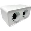 Kovalmax® Porta faretto doppio supporto orientabile montaggio da soffitto bianco p342b