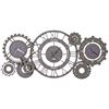 Arti & Mestieri Fuso Meccano - Orologio da Parete di Design 100% Made in Italy - in Ferro, 97 x 44 cm - Ardesia e Fango