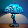 Generic Luce notturna a LED a forma di fungo 3D - Lampada da tavolo retrò in resina e vetro, decorazione colorata per casa/ufficio/cameretta dei bambini (idea regalo)(C*)