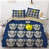 Ste-X Set Copripiumino con Animali dei Cartoni Animati con Federe Abbinate 120 Fili Copripiumino Garantito Collezione Biancheria da Letto Premium Extra Morbida (150x200cm,Elefante)