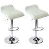 uyeoco Stampato Coprisedile per Sedia da Cucina da Bar Senza Schienale 4/2/1 Pezzi, Copri Fodera Sgabello da Bar Quadrato Elasticizzato(#20,2PCS)