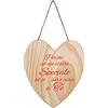 My Custom Style Targa targhetta in Legno #Amore-Speciale#Cuore 20x18