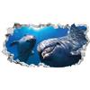 kina 3DA0017 Adesivo murale Arredo Casa Acquario Delfini 3D - Misure 80x40 cm - Decorazione Parete, Adesivi per Muro, Carta da Parati