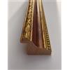 Artecentro cornice dorata lavorata classica per quadri -dipinti su tela - oro/colore con o senza passepartout in legno-varie misure (oro/rosso, 30 x 30)