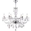 Globo SOSPENSIONE CANDELABRO, PLASTICA CHIARO-SATINATO Art. 63116-6