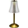melairo Lampada da Tavolo Decorativa in LED 800MAh Atmosfera Ricaricabile Luce Notturna Luminosità A 3 Livelli per Ristorante Bar