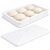 VIRSUS Cassetta con Coperchio per impasti Pizza e Pane HD1, misura 60x40x10 cm e capacità 20 Litri, colore neutro, Contenitore per alimenti, porta impasto per panetti (1 Cassetta + 1 Coperchio)