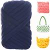 uyeoco Filato Gigante 250g Cotone Grosso Tubolare a Mano Gomitolo di Filato Chunky Yarn per Borse Coperte Cestini Nidi di Animali Domestici Artigianato Fai-da-Te(O12,2 roll(1000g))