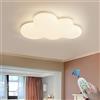 Phtlampes Plafoniera a LED Moderna Camera dei Bambini Nuvole Bianche Arcobaleno Ragazzi Installazione Bambino Lampada a soffitto Camera da Letto Cartone Animato Acrilico Lampada Ombra Lampadario Bambini Camera