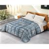 BANZAII TEXTILE INNOVATOR ONLINE Banzaii Trapunta Singola 170x260 cm Invernale in Ecopiuma da 380 gr/mq calda e morbida - Piumone Invernale Anallergico e Traspirante - Prodotto in Italia -Gaia Azzurro