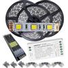 Mondo Strisce Led: Kit da 15 Metri (3 Bobine) di Striscia Led Bianco Regolabile CCT +1 Trasformatore Slim da 200w + 1 Controller Dimming Push e WiFi FUT035W 12 Volt ip20 Strip