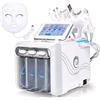 XLH 7 in 1 Acqua ad Ossigeno HydraFacial Macchina con Maschera a LED Cura della Pelle del Viso Pulizia Profonda esfoliante Hydro Dermoabrasione Jet Peel Small Device Bubble