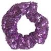 Blausky 2 elastici per capelli con paillette, luccicanti, elastici per capelli, alla moda, per capelli lunghi o spessi, viola
