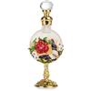 AZIDWERYQ Profumo Arabo Olio di Lusso Strass Rose Dubai Profumo per Donne Fragranza di Olio Essenziale di Lunga Durata (12ml)