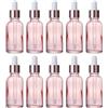 Lurrose Bottiglie Contagocce in Vetro Rosa da 30ml 30 Pezzi Pratiche e Portatili per Cosmetici Miscele Fatte a Mano e Profumi