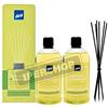 Dc Casa DEA SET LIMONE & LIME : DIFFUSORE DI FRAGRANZA BASTONCINI 200 ML + 2 X RICARICA 500 ML + RICAMBIO 10 BASTONCINI NERI