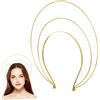 PRETYZOOM Fascia per Chioma Donna Corona Antica in Ferro Oro, Accessorio Fondamentale Comodo per Make-up e Giochi di Ruolo Stile Retrò
