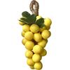 Generic Sapone all'uva per il lavaggio del viso, sapone all'uva su una corda, saponi fatti a mano a forma di uva, saponi artigianali naturali a freddo per doccia corpo, viola (giallo sapore di pesca))