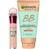 Garnier Skinactive BB Cream Tonalità Medio-Scura Crema Viso Idratante Tutto in 1 SPF15 + Il Cancella Età Correttore Liquido Multiuso Colore 07 con Applicatore a Spugnetta