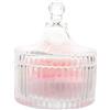 Generico 1 Set Puff per Riutilizzabile con Decorativo e Design per Polvere Scatola Stoccaggio per Applicazione per Donne