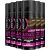 SYOSS Spray rigenerante Retoucher marrone (6 x 120 ml), spray per capelli copre un approccio più chiaro e grigio, resistente al sudore e alla pioggia, lavabile fino a 40 applicazioni